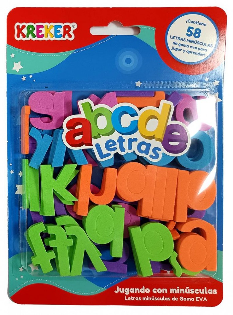 JUGANDO CON LAS MINUSCULAS 58 pzas. KREKER